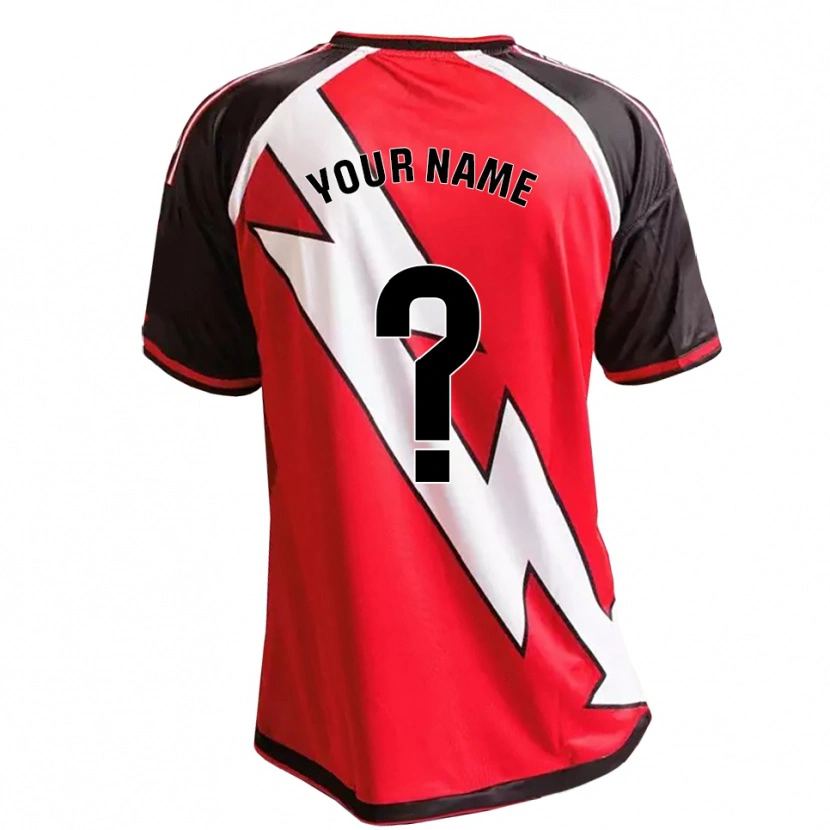 Danxen Børn Dit Navn #0 Rød Sort Hvid Udebane Spillertrøjer 2026/27 Trøje T-Shirt