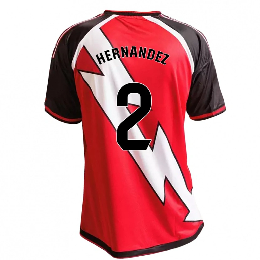 Danxen Børn Marco Hernández #2 Rød Sort Hvid Udebane Spillertrøjer 2026/27 Trøje T-Shirt
