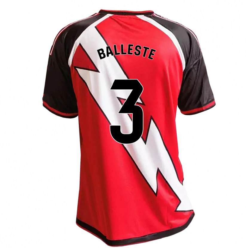 Danxen Børn Laia Ballesté #3 Rød Sort Hvid Udebane Spillertrøjer 2026/27 Trøje T-Shirt