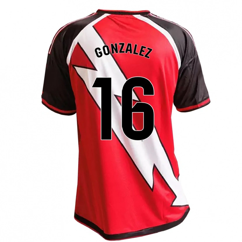 Danxen Børn Aitor González #16 Rød Sort Hvid Udebane Spillertrøjer 2026/27 Trøje T-Shirt