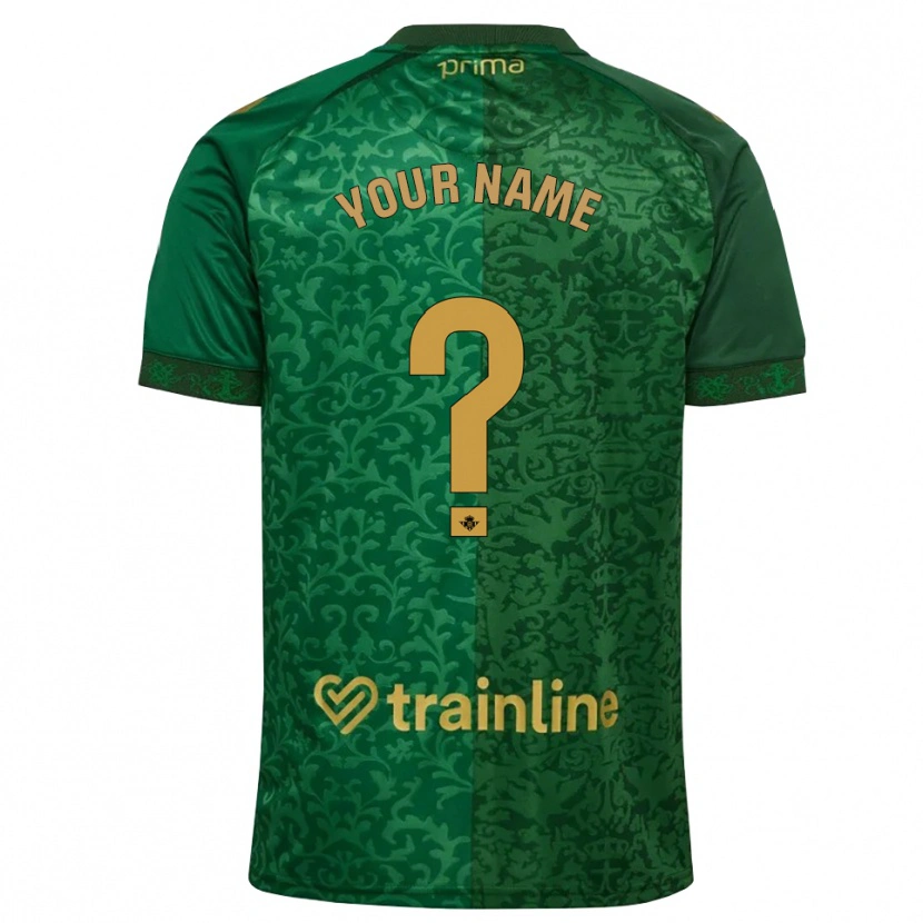 Danxen Børn Dit Navn #0 Skovgrøn Mørk Gyldenrod Udebane Spillertrøjer 2026/27 Trøje T-Shirt