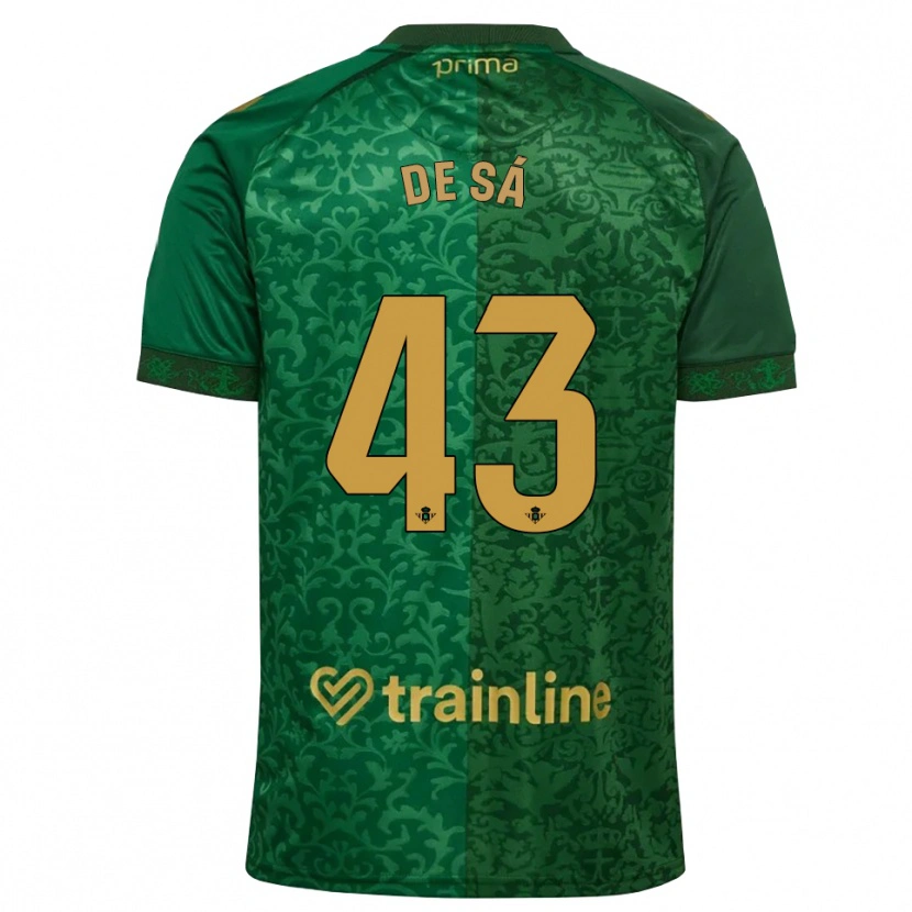 Danxen Børn Rubén De Sá #43 Skovgrøn Mørk Gyldenrod Udebane Spillertrøjer 2026/27 Trøje T-Shirt