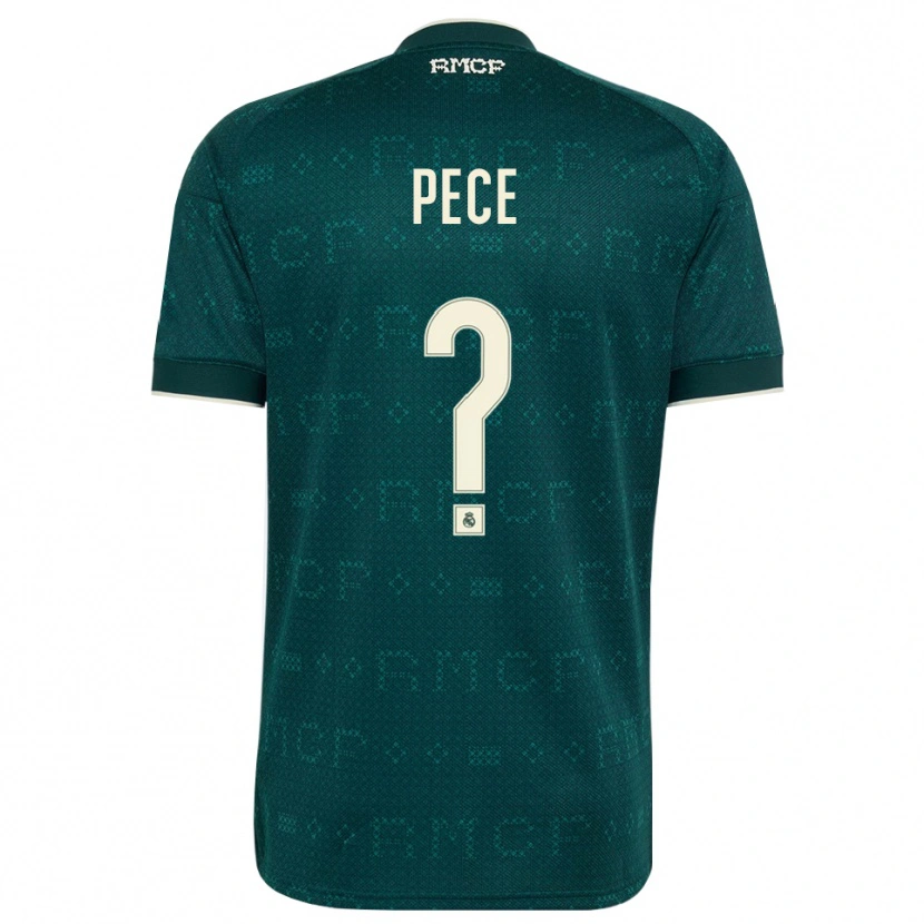 Danxen Børn Pece #0 Mørk Skifergrå Hvid Udebane Spillertrøjer 2026/27 Trøje T-Shirt