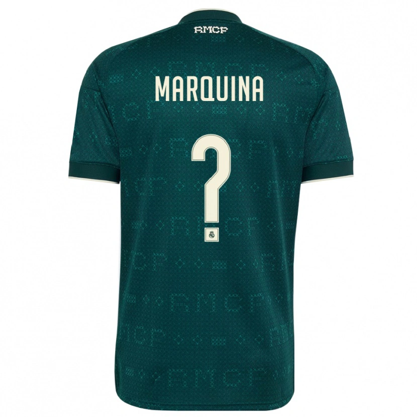 Danxen Børn Guillermo Marquina #0 Mørk Skifergrå Hvid Udebane Spillertrøjer 2026/27 Trøje T-Shirt