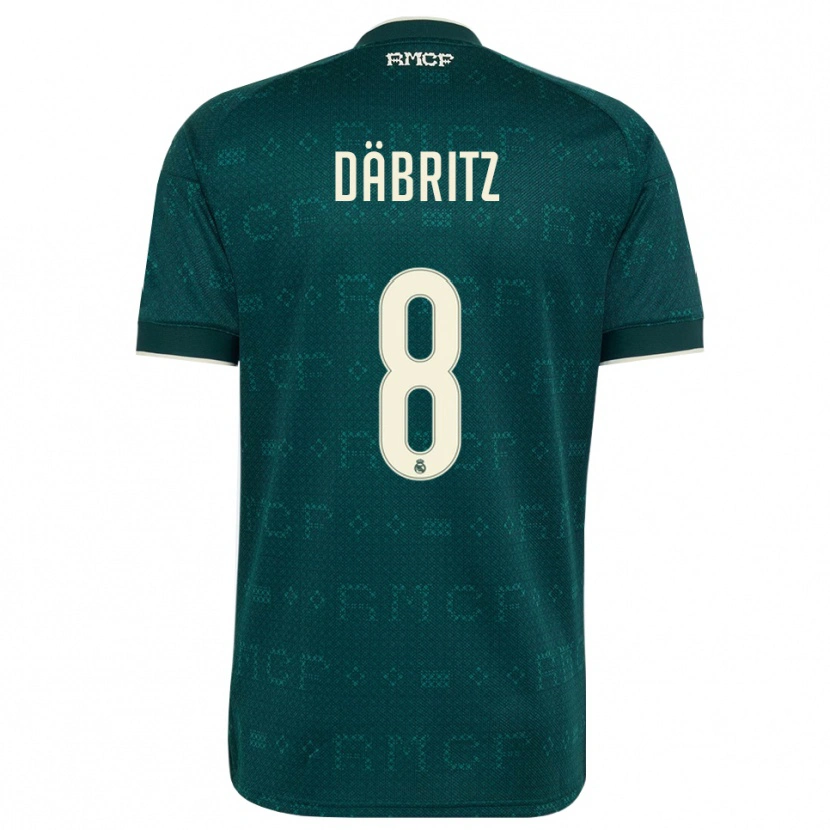 Danxen Børn Sara Däbritz #8 Mørk Skifergrå Hvid Udebane Spillertrøjer 2026/27 Trøje T-Shirt