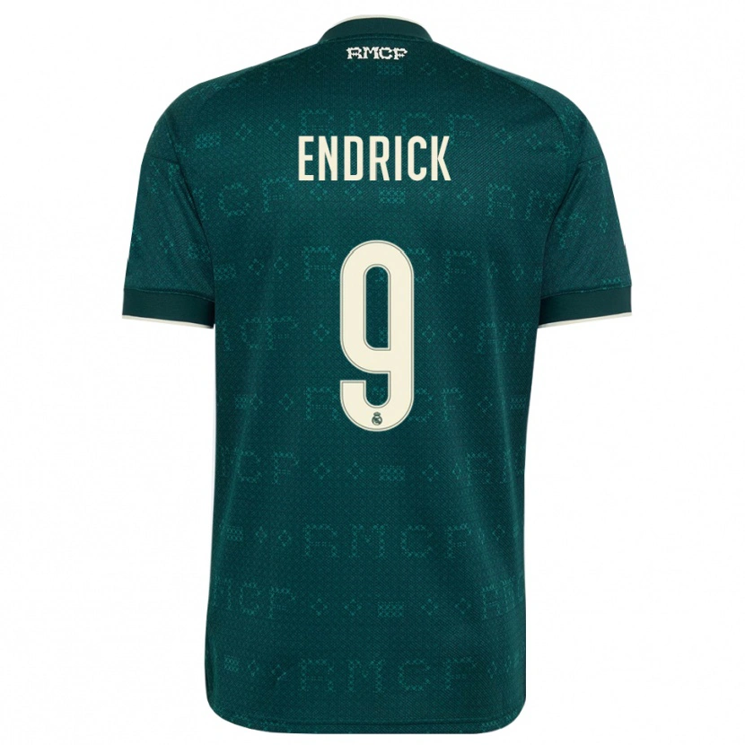 Danxen Børn Endrick Felipe Moreira De Sousa #9 Mørk Skifergrå Hvid Udebane Spillertrøjer 2026/27 Trøje T-Shirt