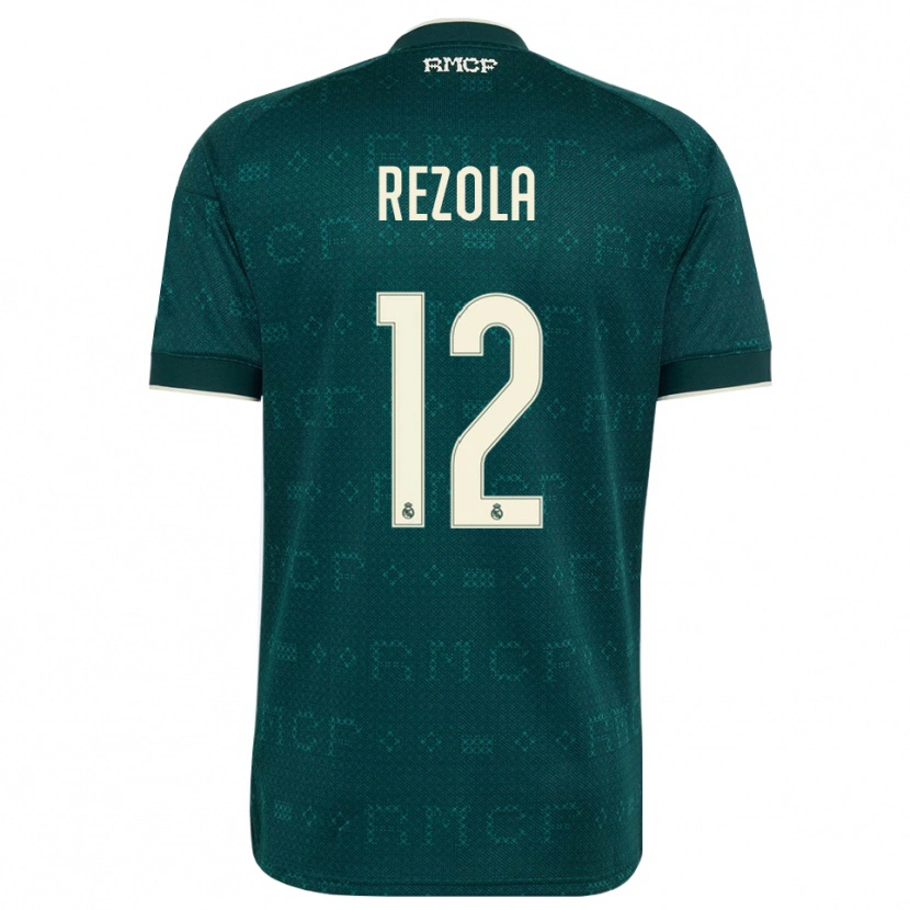 Danxen Børn Manex Rezola #12 Mørk Skifergrå Hvid Udebane Spillertrøjer 2026/27 Trøje T-Shirt