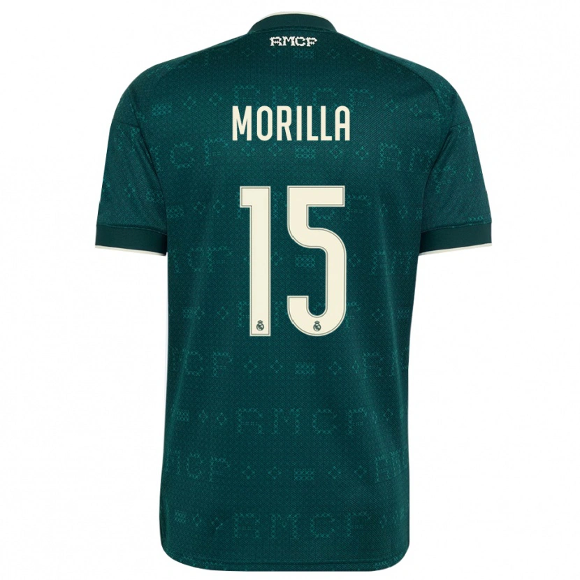 Danxen Børn Jairo Morilla #15 Mørk Skifergrå Hvid Udebane Spillertrøjer 2026/27 Trøje T-Shirt