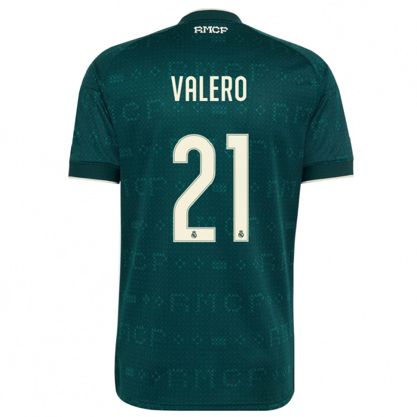 Danxen Børn Gabri Valero #21 Mørk Skifergrå Hvid Udebane Spillertrøjer 2026/27 Trøje T-Shirt