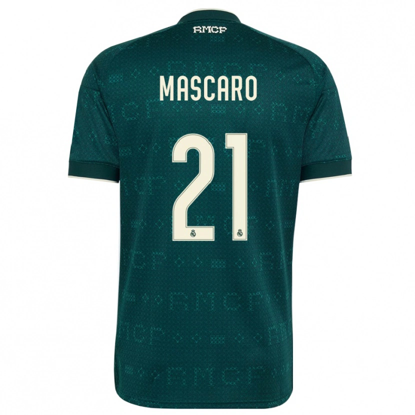Danxen Børn Joan Mascaro #21 Mørk Skifergrå Hvid Udebane Spillertrøjer 2026/27 Trøje T-Shirt