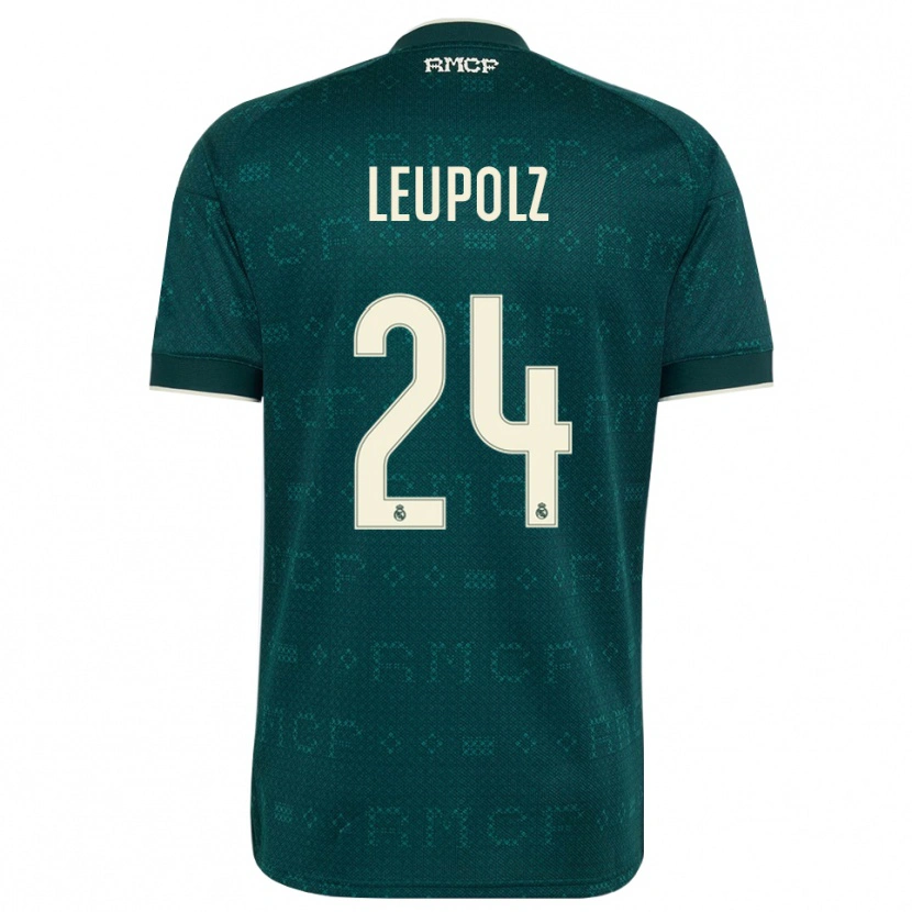 Danxen Børn Melanie Leupolz #24 Mørk Skifergrå Hvid Udebane Spillertrøjer 2026/27 Trøje T-Shirt