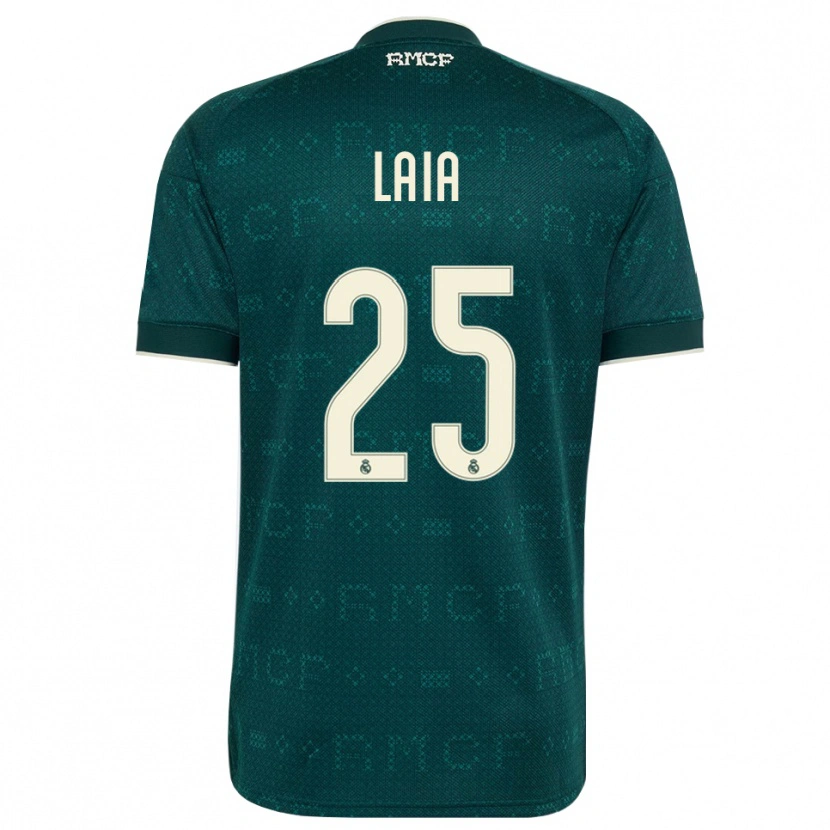 Danxen Børn Laia López De La Morena #25 Mørk Skifergrå Hvid Udebane Spillertrøjer 2026/27 Trøje T-Shirt