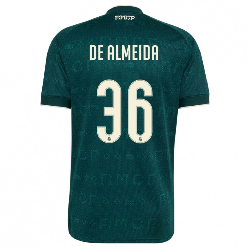 Danxen Børn Paulo De Almeida #36 Mørk Skifergrå Hvid Udebane Spillertrøjer 2026/27 Trøje T-Shirt
