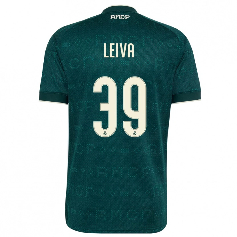 Danxen Børn Álvaro Leiva #39 Mørk Skifergrå Hvid Udebane Spillertrøjer 2026/27 Trøje T-Shirt