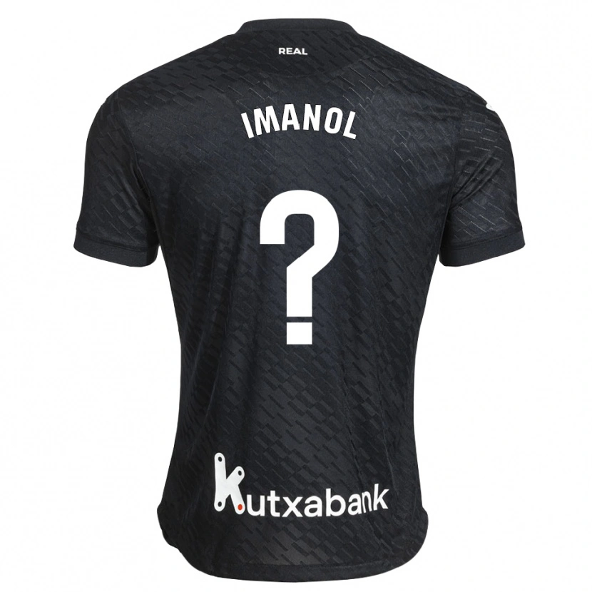 Danxen Børn Imanol #0 Sort Hvid Udebane Spillertrøjer 2026/27 Trøje T-Shirt