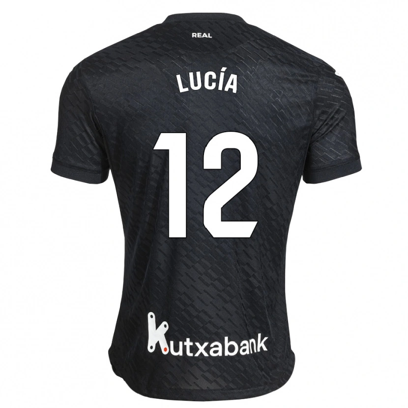 Danxen Børn Lucía Rodríguez #12 Sort Hvid Udebane Spillertrøjer 2026/27 Trøje T-Shirt