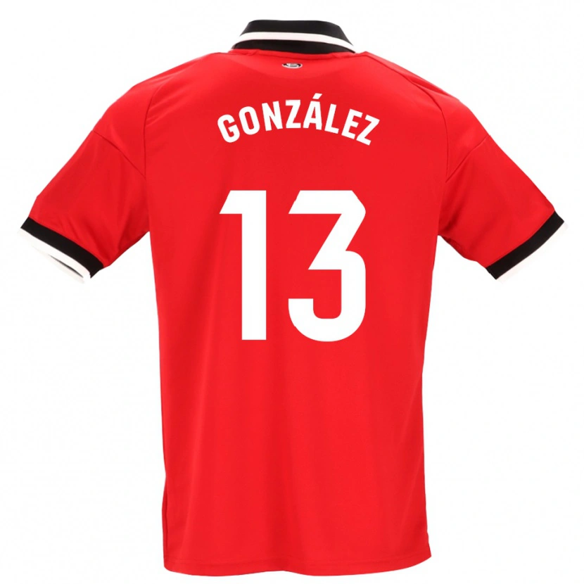 Danxen Børn Fran González #13 Sort Hvid Rød Udebane Spillertrøjer 2026/27 Trøje T-Shirt
