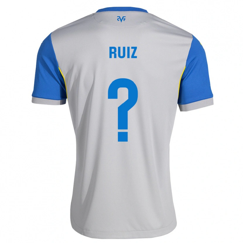 Danxen Børn Aarón Ruiz #0 Dodgerblå Grå Udebane Spillertrøjer 2026/27 Trøje T-Shirt