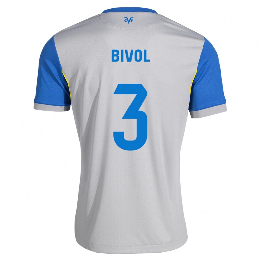 Danxen Børn Victor Bivol #3 Dodgerblå Grå Udebane Spillertrøjer 2026/27 Trøje T-Shirt