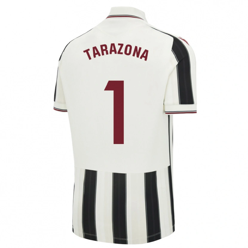 Danxen Børn Andrea Tarazona #1 Sort Hvid Rød Udebane Spillertrøjer 2026/27 Trøje T-Shirt