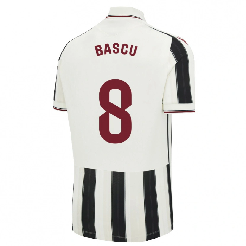 Danxen Børn Ainhoa Estevez Bascuñan #8 Sort Hvid Rød Udebane Spillertrøjer 2026/27 Trøje T-Shirt