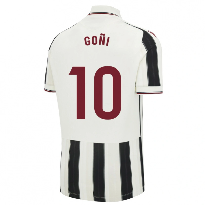 Danxen Børn Hugo Goñi #10 Sort Hvid Rød Udebane Spillertrøjer 2026/27 Trøje T-Shirt