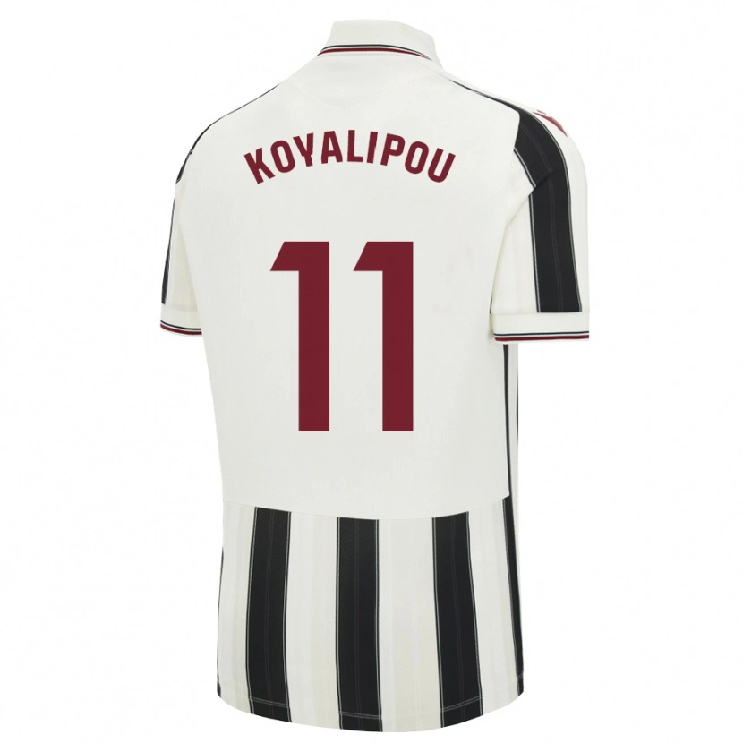 Danxen Børn Goduine Koyalipou #11 Sort Hvid Rød Udebane Spillertrøjer 2026/27 Trøje T-Shirt