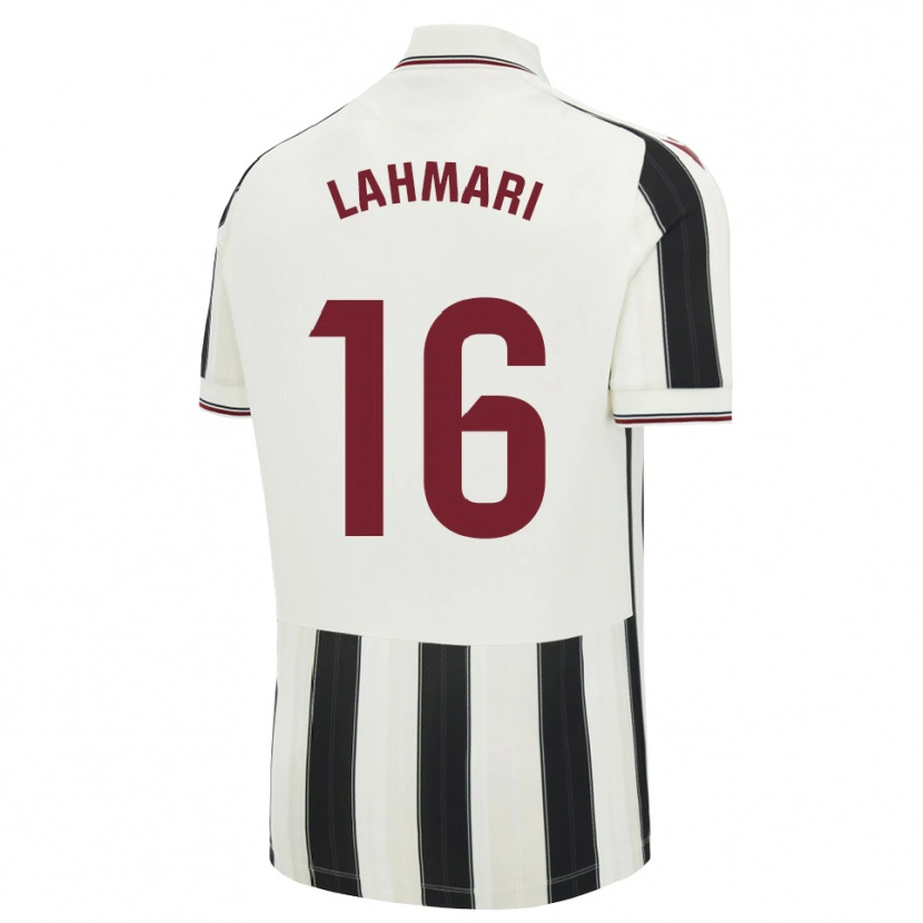 Danxen Børn Anissa Lahmari #16 Sort Hvid Rød Udebane Spillertrøjer 2026/27 Trøje T-Shirt