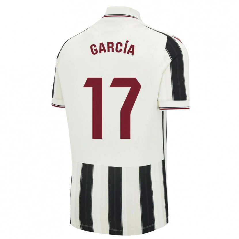 Danxen Børn Víctor García #17 Sort Hvid Rød Udebane Spillertrøjer 2026/27 Trøje T-Shirt