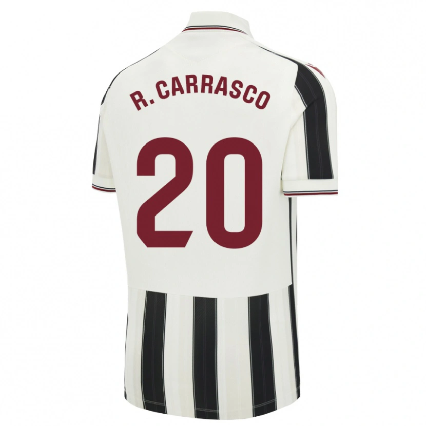 Danxen Børn Raiderlin Carrasco #20 Sort Hvid Rød Udebane Spillertrøjer 2026/27 Trøje T-Shirt