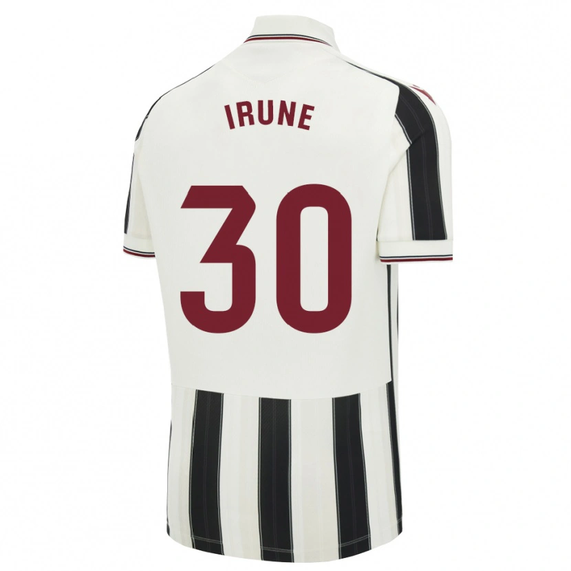 Danxen Børn Irune Cervera #30 Sort Hvid Rød Udebane Spillertrøjer 2026/27 Trøje T-Shirt