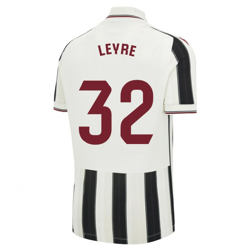 Danxen Børn Leyre Secades #32 Sort Hvid Rød Udebane Spillertrøjer 2026/27 Trøje T-Shirt