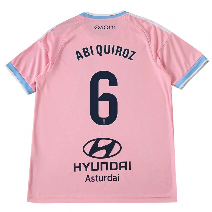 Danxen Børn Abi Quiroz #6 Kornblomstblå Pink Udebane Spillertrøjer 2026/27 Trøje T-Shirt