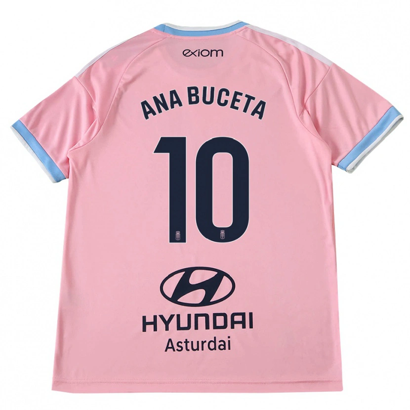 Danxen Børn Ana Buceta #10 Kornblomstblå Pink Udebane Spillertrøjer 2026/27 Trøje T-Shirt