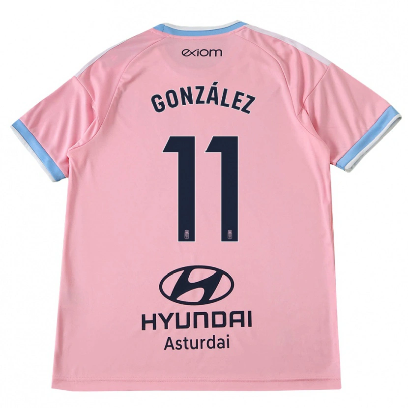 Danxen Børn Jacobo González #11 Kornblomstblå Pink Udebane Spillertrøjer 2026/27 Trøje T-Shirt