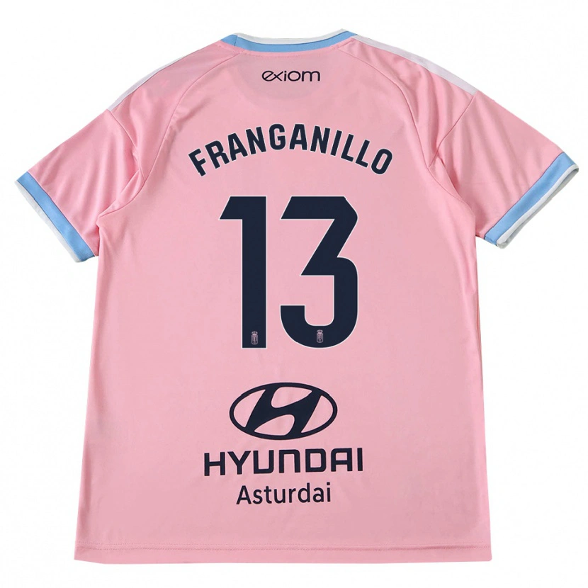 Danxen Børn Samu Franganillo #13 Kornblomstblå Pink Udebane Spillertrøjer 2026/27 Trøje T-Shirt