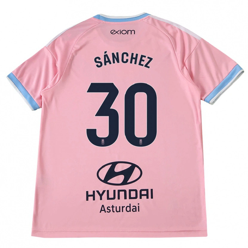Danxen Børn Marcos Sánchez #30 Kornblomstblå Pink Udebane Spillertrøjer 2026/27 Trøje T-Shirt