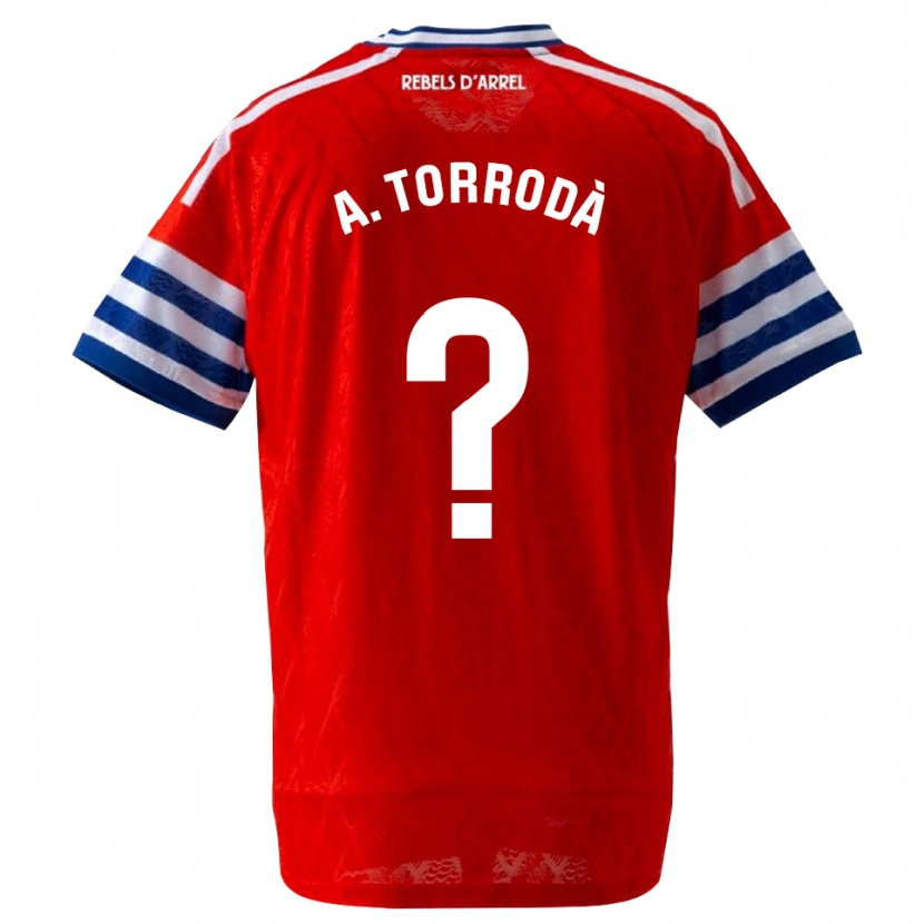 Danxen Børn Anna Torrodà Ricard #0 Kongeblå Rød Udebane Spillertrøjer 2026/27 Trøje T-Shirt