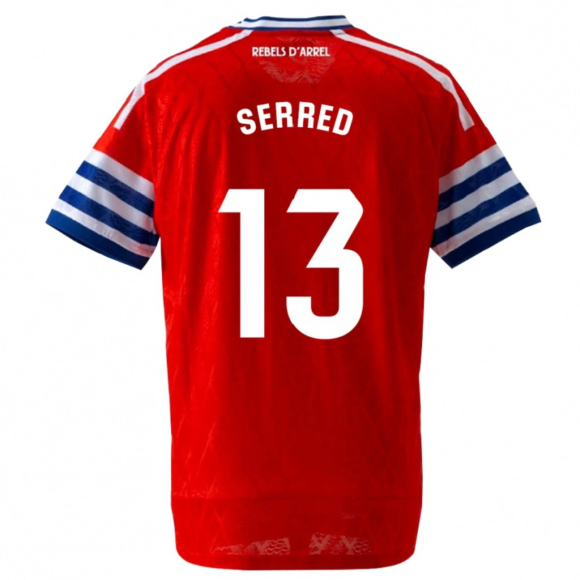 Danxen Børn Llorenç Serred #13 Kongeblå Rød Udebane Spillertrøjer 2026/27 Trøje T-Shirt