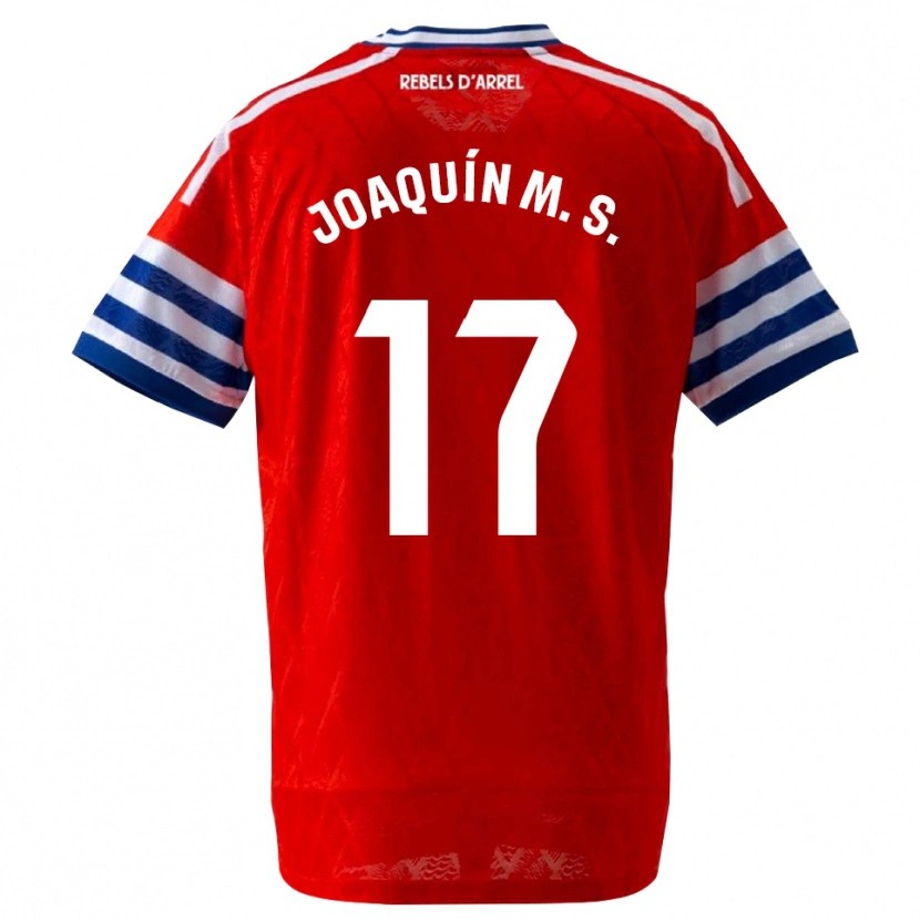 Danxen Børn Joaquín Sánchez #17 Kongeblå Rød Udebane Spillertrøjer 2026/27 Trøje T-Shirt