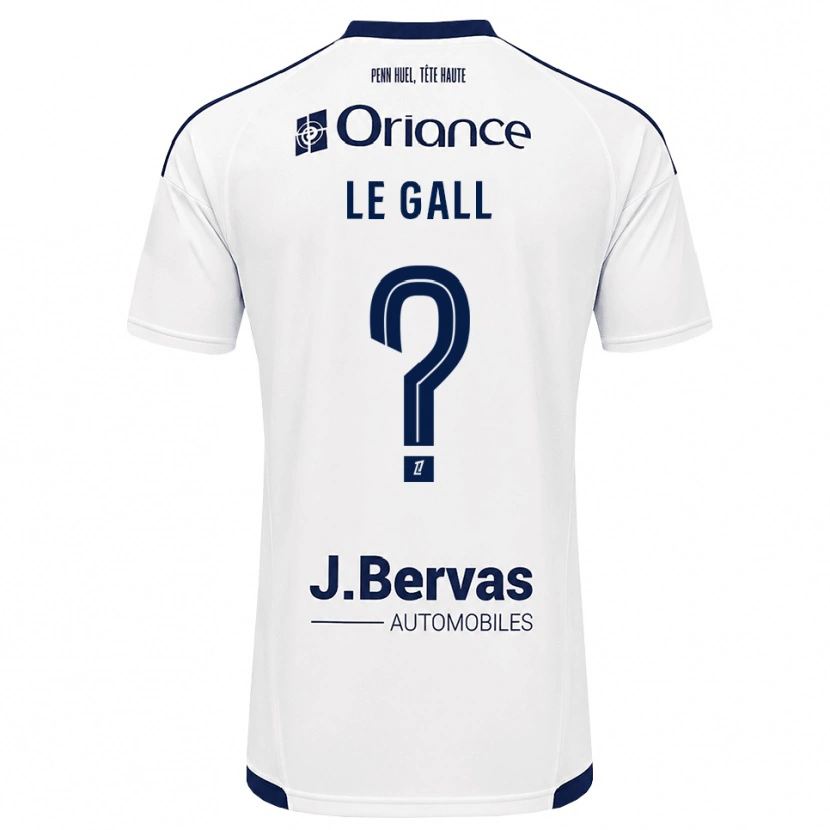 Danxen Børn Coline Le Gall #0 Marinehvid Udebane Spillertrøjer 2026/27 Trøje T-Shirt