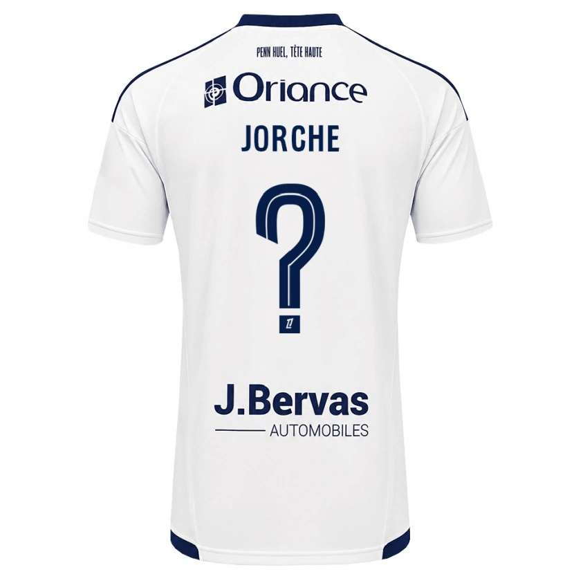 Danxen Børn Inès Jorche #0 Marinehvid Udebane Spillertrøjer 2026/27 Trøje T-Shirt