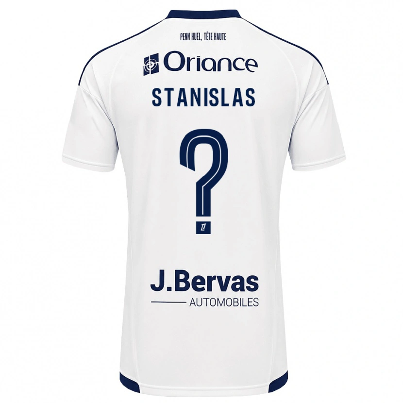 Danxen Børn Lohys Stanislas #0 Marinehvid Udebane Spillertrøjer 2026/27 Trøje T-Shirt
