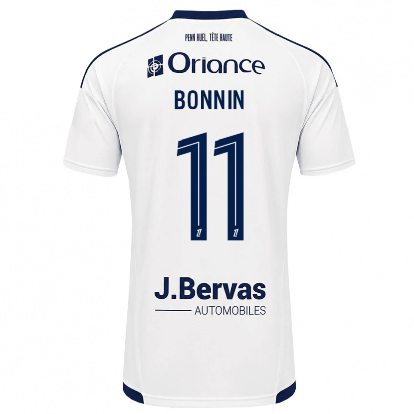 Danxen Børn Lilian Bonnin #11 Marinehvid Udebane Spillertrøjer 2026/27 Trøje T-Shirt