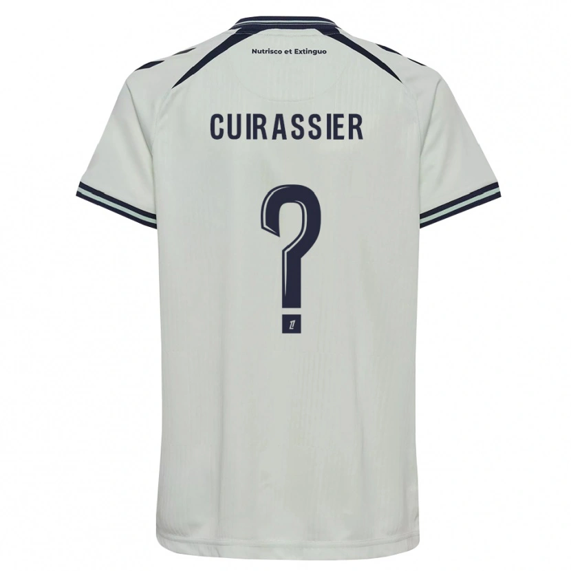 Danxen Børn Matthieu Cuirassier #0 Midnatsblå Hvid Udebane Spillertrøjer 2026/27 Trøje T-Shirt