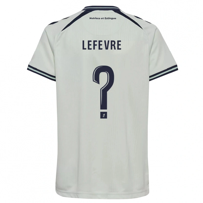Danxen Børn Emmy Lefevre #0 Midnatsblå Hvid Udebane Spillertrøjer 2026/27 Trøje T-Shirt
