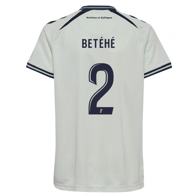 Danxen Børn Aaron Betéhé #2 Midnatsblå Hvid Udebane Spillertrøjer 2026/27 Trøje T-Shirt