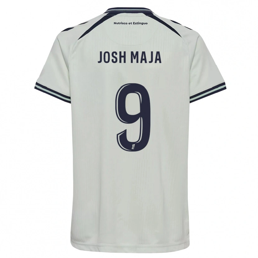 Danxen Børn Josh Maja #9 Midnatsblå Hvid Udebane Spillertrøjer 2026/27 Trøje T-Shirt