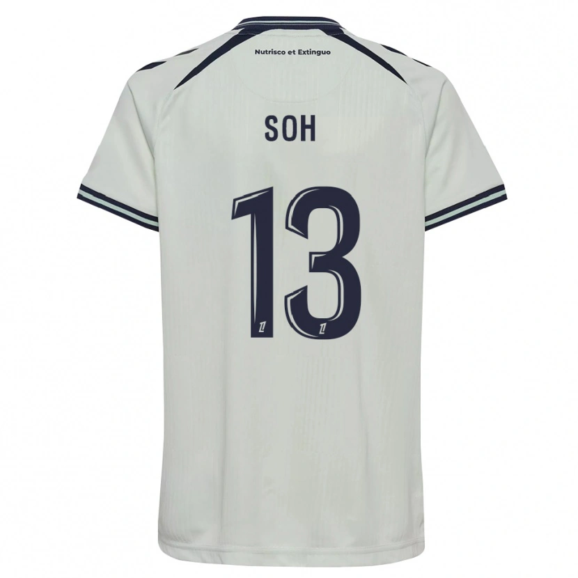 Danxen Børn Yanis Soh #13 Midnatsblå Hvid Udebane Spillertrøjer 2026/27 Trøje T-Shirt