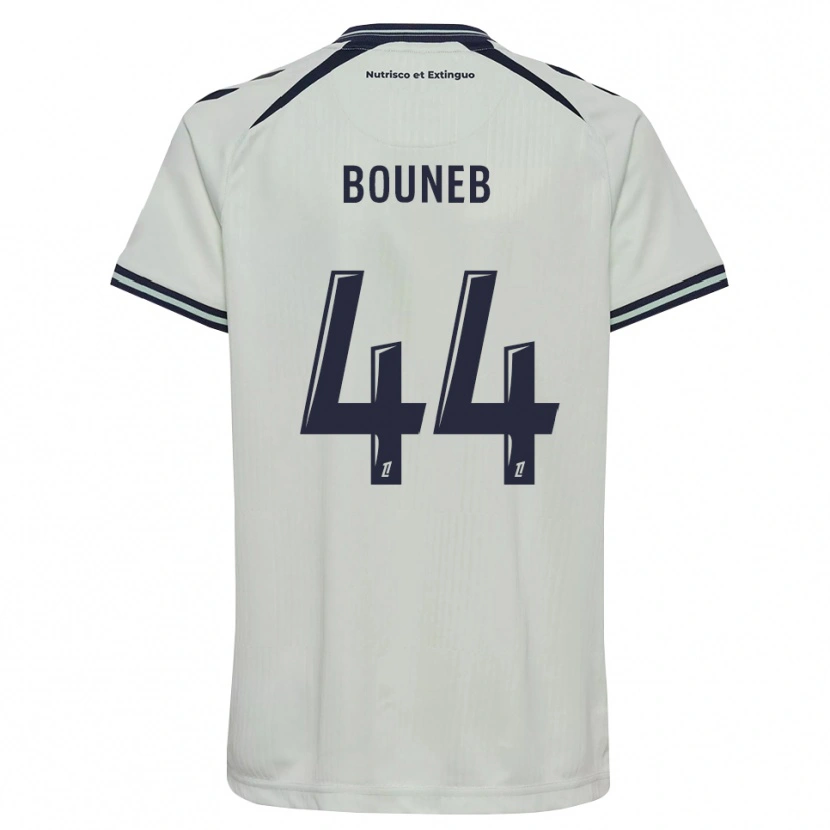 Danxen Børn Ismaïl Bouneb #44 Midnatsblå Hvid Udebane Spillertrøjer 2026/27 Trøje T-Shirt
